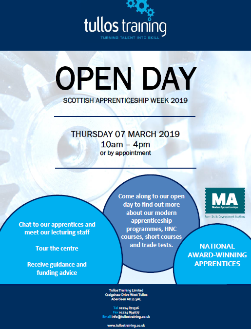 Tullos Training Open Day 2019