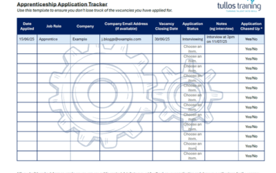 The Importance of Tracking Your Apprenticeship Applications